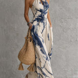 Mila | Zestaw z Halterem i Szerokimi Spodniami