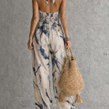 Mila | Zestaw z Halterem i Szerokimi Spodniami