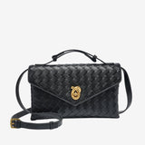 Aleksandra - Mini Torebka Crossbody z Teksturowanego Materiału