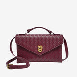 Aleksandra - Mini Torebka Crossbody z Teksturowanego Materiału