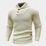 Elías – Stylowy sweter z golfem i guzikami