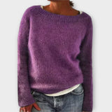 Regine – jednolity sweter pleciony