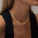 Valeria | Masywny naszyjnik typu Cuban Link o wyrazistym charakterze