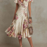 Elena | Midi Floral Dress