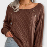 Maria – Sweter z Guzikam