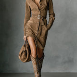 Alba | Midi Dress with Long Sleeves