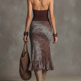 Serena | Bohemian Halter Maxi Dress