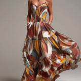 Aurelia | Abstrakcyjna Maxi Dress