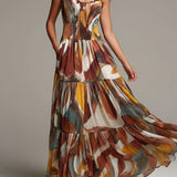 Aurelia | Abstrakcyjna Maxi Dress