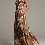 Aurelia | Abstrakcyjna Maxi Dress