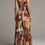 Aurelia | Abstrakcyjna Maxi Dress