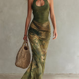 Zara | Maxi Dress with Tie-Dye Effect