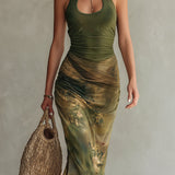 Zara | Maxi Dress with Tie-Dye Effect
