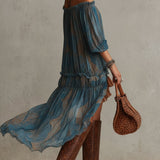 Indira | Mini Boho Dress with Off-Shoulder Design