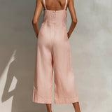 Amelie | Minimalist Linen Jumpsuit