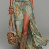 Zaria | Bohemian Maxi Dress with Slit