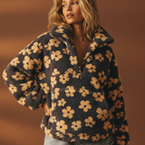 Dominika - Kwiatowy Ciepły Fleecepullover